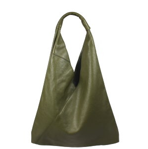 Zelená kožená kabelka přes rameno Alma Verde