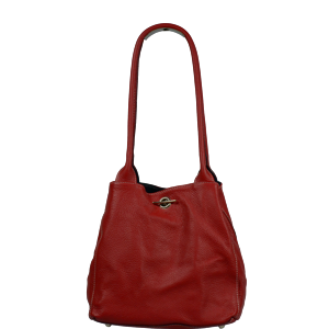 Kožená kabelka Irmina Rossa Barva vnitřku: červená