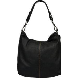 Černá kožená kabelka Chola Nera