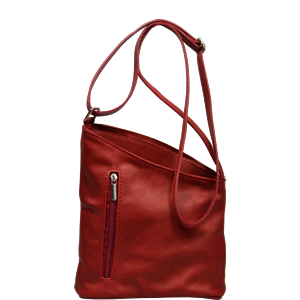 Kožená červená kabelka Angola Rossa