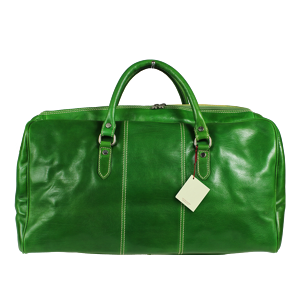 Velké kožené cestovní tašky Brunilde Verde