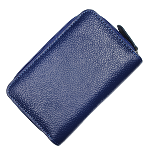 Malá kožená peněženka WB009 Blu