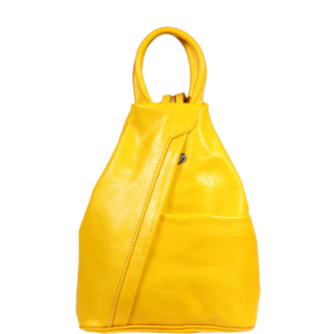 Žlutý kožený batůžek Mea Gialla