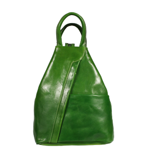 Zelený kožený batůžek Mea Verde